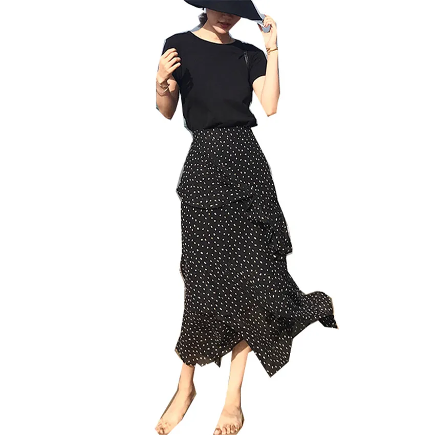 Женская шифоновая юбка в горошек, длинная Асимметричная юбка средней длины с высокой талией, модель WZ1710 на лето, 2022
Женская шифоновая юбка в горошек, длинная Асимметричная юбка средней длины с высокой талией, модель WZ1710 на лето, 2022