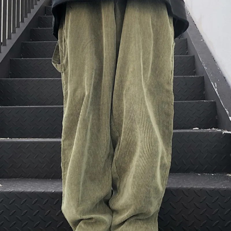 Spring Corduroy Pants Men's Fashion Solid Color Retro Straight Men Streetwear Wild Loose Hip Hop Trousers Mens Overalls 
Spring Corduroy Pants Men's Fashion Solid Color Retro Straight Men Streetwear Wild Loose Hip Hop Trousers Mens Overalls