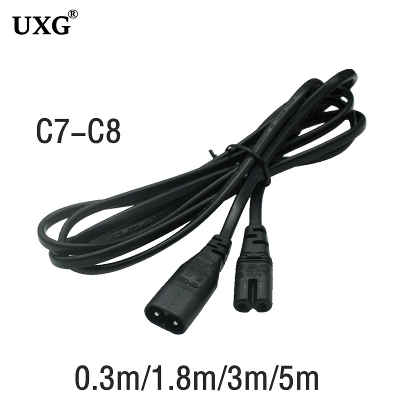IEC 60320 C8 Plug to C7 Receptacle Male to Female Extension Power Supply Main Adapter Cable Cord 1.8M-5M for PS4 apple TV camera
IEC 60320 C8 Plug to C7 Receptacle Male to Female Extension Power Supply Main Adapter Cable Cord 1.8M-5M for PS4 apple TV camera