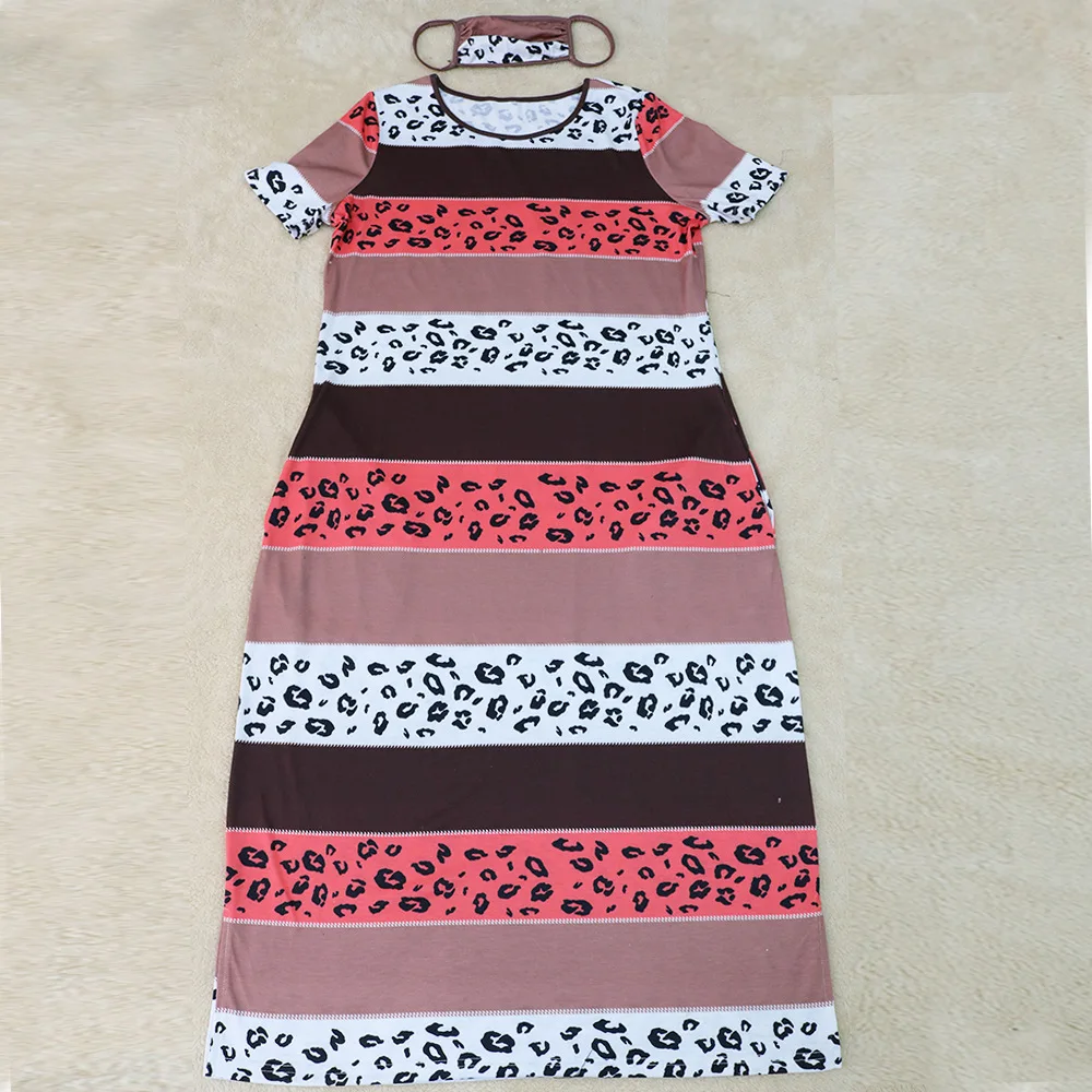 Fashion Women Multicolor Printing Casual Dress Hot Sales Lady O-neck Short Sleeve Split Loose Mid-Calf Dresses 2021 Spring 2PCS
Fashion Women Multicolor Printing Casual Dress Hot Sales Lady O-neck Short Sleeve Split Loose Mid-Calf Dresses 2021 Spring 2PCS