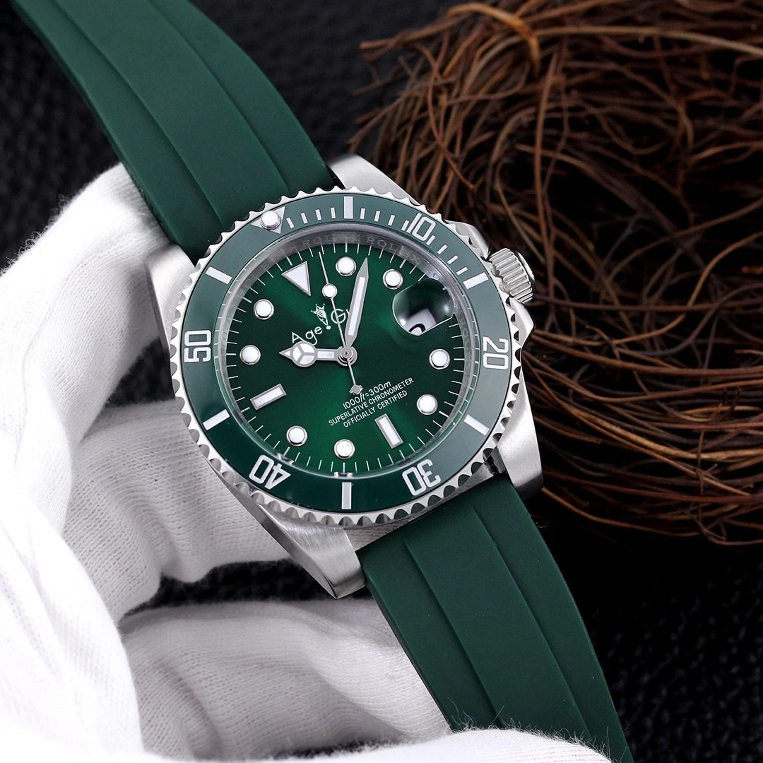 Luxury New Men Automatic Mechanical Watch Dive Black Green Rubber Strap Bracelet Stainless Steel Ceramic Bezel Sapphire
Luxury New Men Automatic Mechanical Watch Dive Black Green Rubber Strap Bracelet Stainless Steel Ceramic Bezel Sapphire