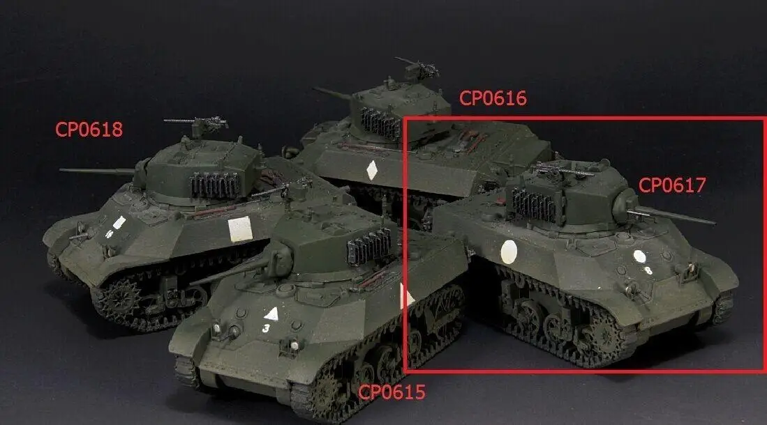 S-Model CP-0617 1/72 WWII China M3A3 Stuart CBI Theater (Circle Symbol) 
S-Model CP-0617 1/72 WWII China M3A3 Stuart CBI Theater (Circle Symbol)