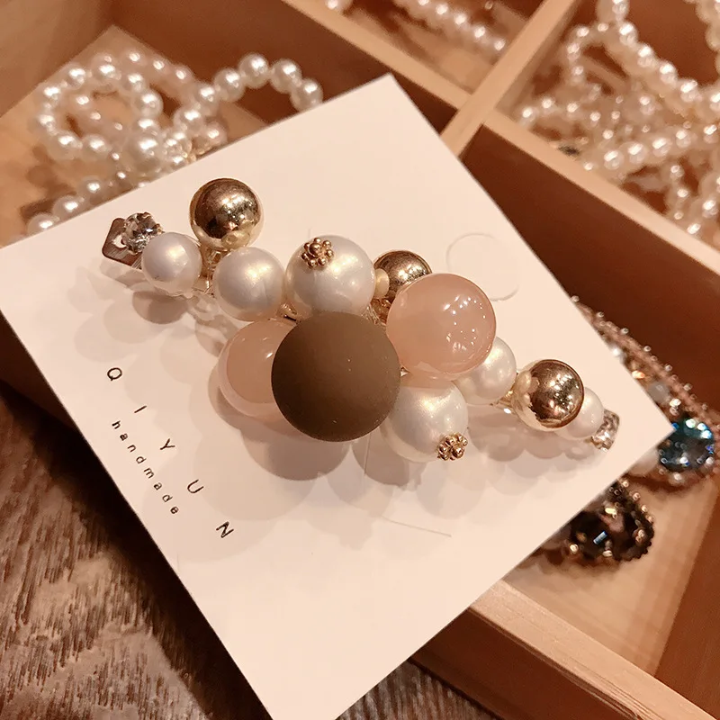 2020 New Korean Sweet Imitation Pearl Spring Clip Hairpin Rhinestone Barrettes for Women Fashion Hair Accessories
2020 New Korean Sweet Imitation Pearl Spring Clip Hairpin Rhinestone Barrettes for Women Fashion Hair Accessories