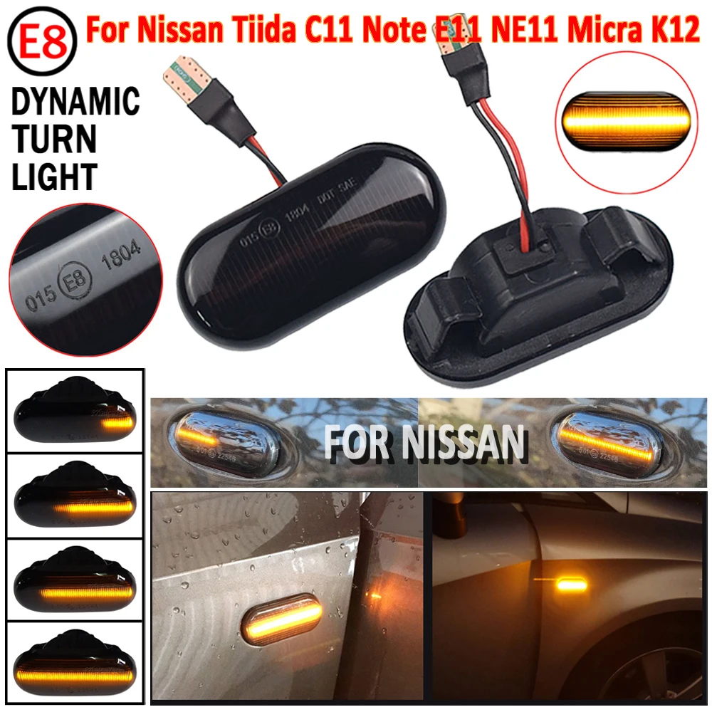 2pcs Dynamic LED Side Marker Lights 12V Flowing Turn Signal Light Side Repeater Lamp Panel Lamp For Nissan Qashqai J10 Micra C
2pcs Dynamic LED Side Marker Lights 12V Flowing Turn Signal Light Side Repeater Lamp Panel Lamp For Nissan Qashqai J10 Micra C