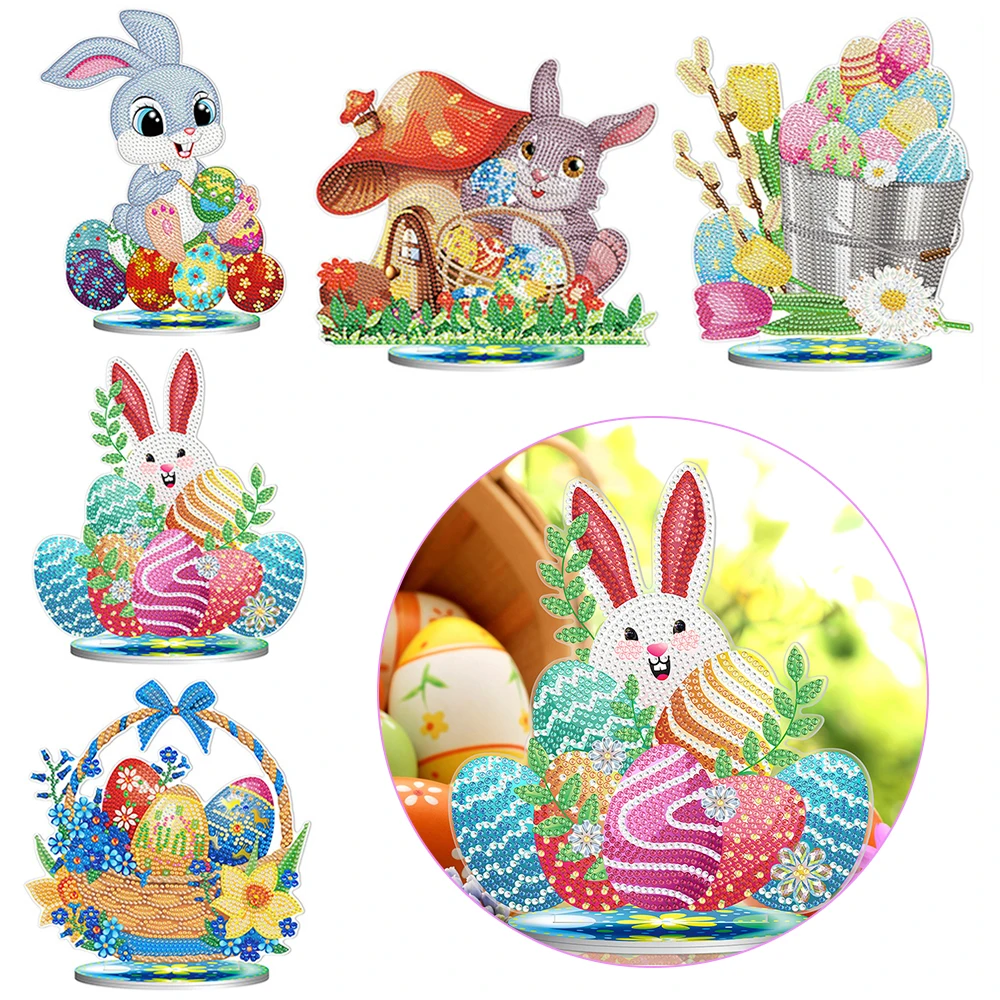 5D Diamond Painting Desktop Ornament DIY Easter Bunny Egg Rhinestone Mosaic Rabbit Art Craft Kit Home Decoration
5D Diamond Painting Desktop Ornament DIY Easter Bunny Egg Rhinestone Mosaic Rabbit Art Craft Kit Home Decoration