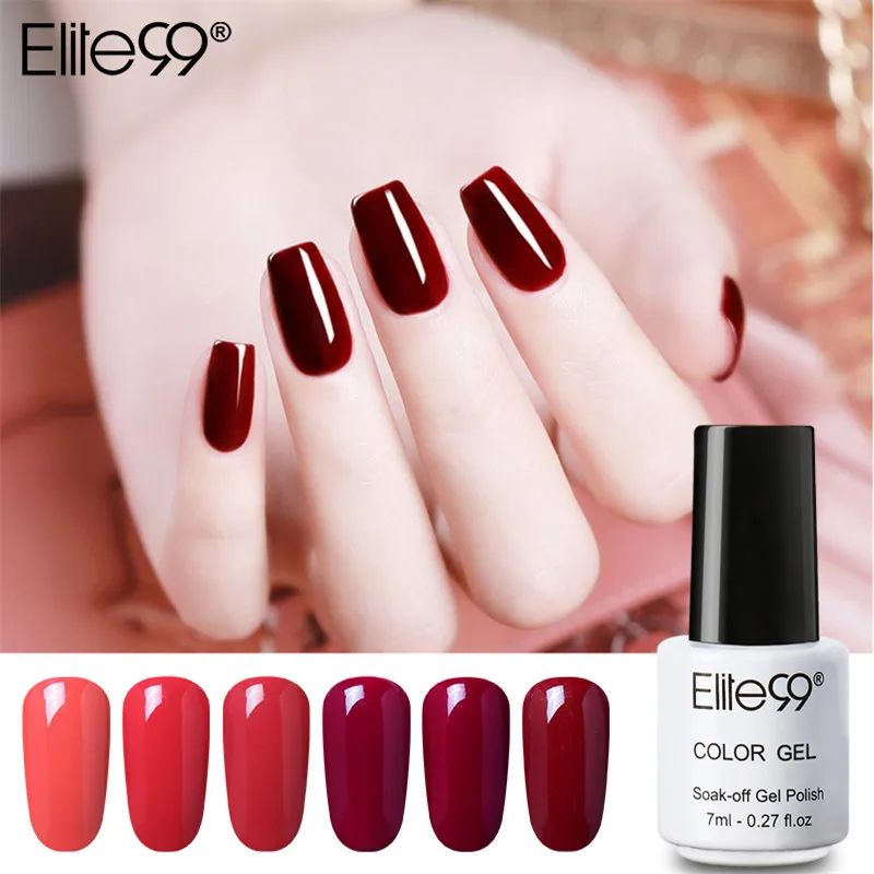 Elite99 Гель лак набор все для маникюра Полупостоянный Vernis верхнее покрытие УФ