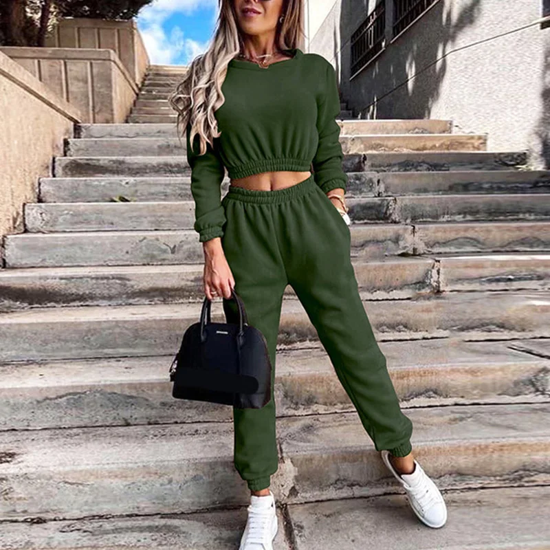 Casual Solid Two Piece Sets Women Fleece Long Sleeve Pullover Sweatshirts And Long Pant Jogging Suits Female Sport Tracksuits
Casual Solid Two Piece Sets Women Fleece Long Sleeve Pullover Sweatshirts And Long Pant Jogging Suits Female Sport Tracksuits