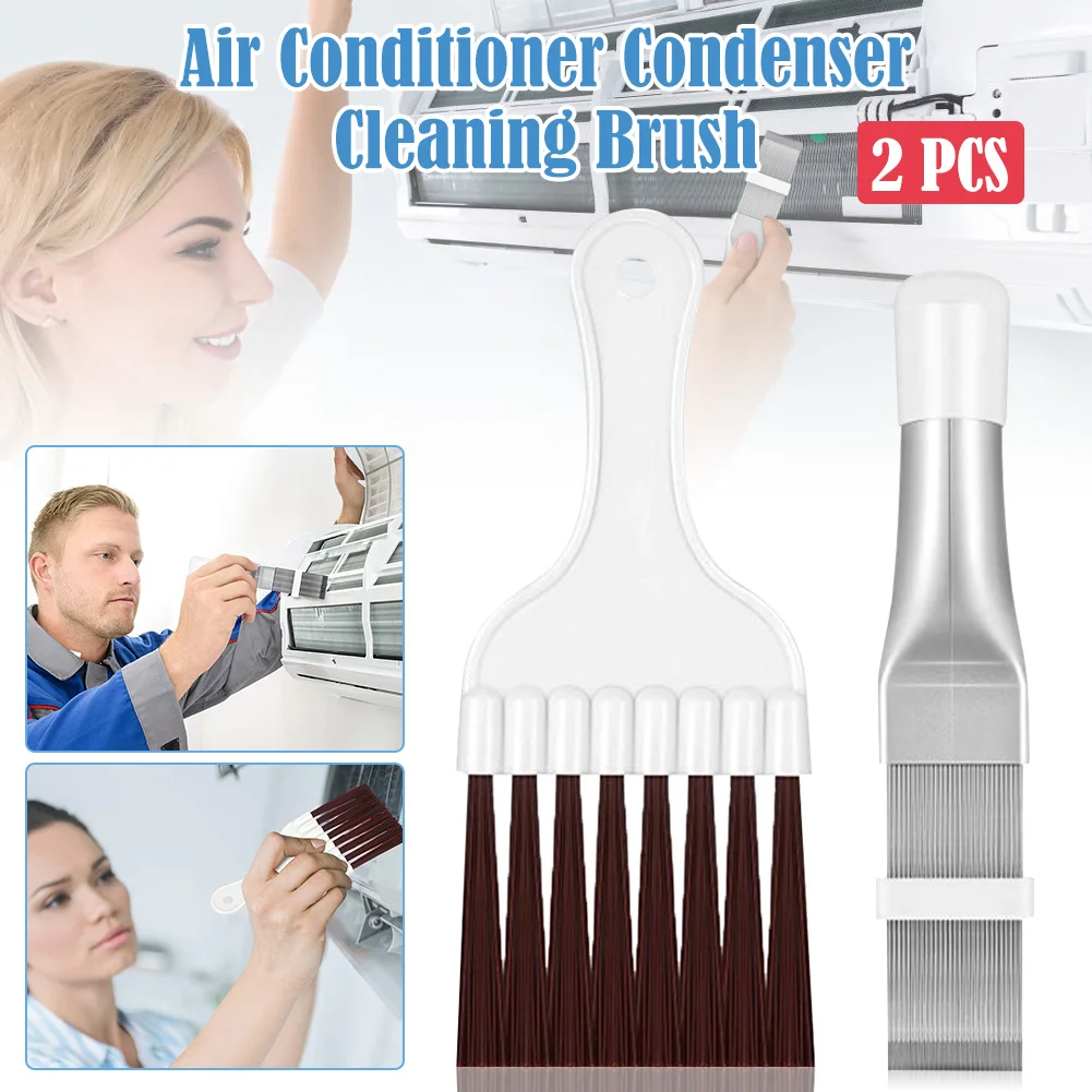 2Pcs Air Conditioner Condenser Fin Comb Cleaning Brush Metal Whisk Brush Cleaning Brush Air Conditioner Fin Cleaner Refrigerator
2Pcs Air Conditioner Condenser Fin Comb Cleaning Brush Metal Whisk Brush Cleaning Brush Air Conditioner Fin Cleaner Refrigerator