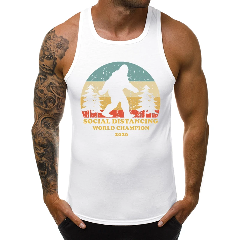Bigfoot Men Tank Tops Retro Geometric Forest Printed Sleeveless Garment Singlet Casual Clothing Fashion Cool Vest
Bigfoot Men Tank Tops Retro Geometric Forest Printed Sleeveless Garment Singlet Casual Clothing Fashion Cool Vest