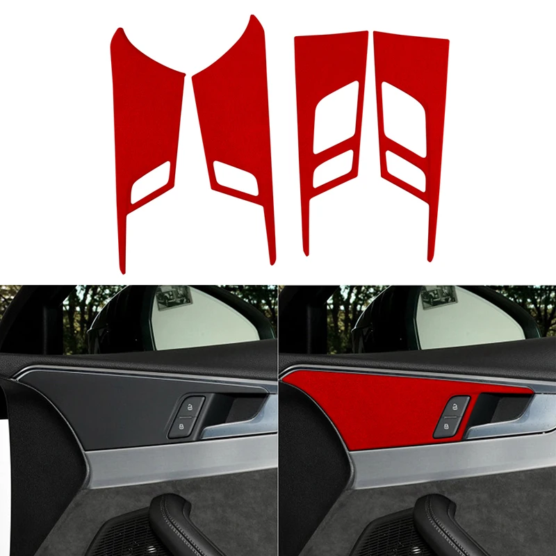4PCS Suede Car Inner Door Panel Decorative Frame Car Inner Door Handle Decorative Trim for Audi A4L 2017-2021 Car Styling
4PCS Suede Car Inner Door Panel Decorative Frame Car Inner Door Handle Decorative Trim for Audi A4L 2017-2021 Car Styling
