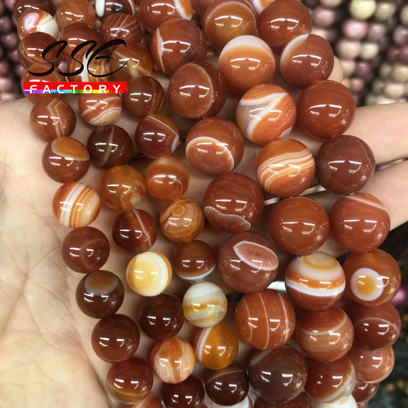 Natural Stone Red Stripes Agates Beads Round Loose Stone Beads 4 6 8 10 12 14mm For Jewelry Making Accessories DIY Bracelet 15"
Natural Stone Red Stripes Agates Beads Round Loose Stone Beads 4 6 8 10 12 14mm For Jewelry Making Accessories DIY Bracelet 15"