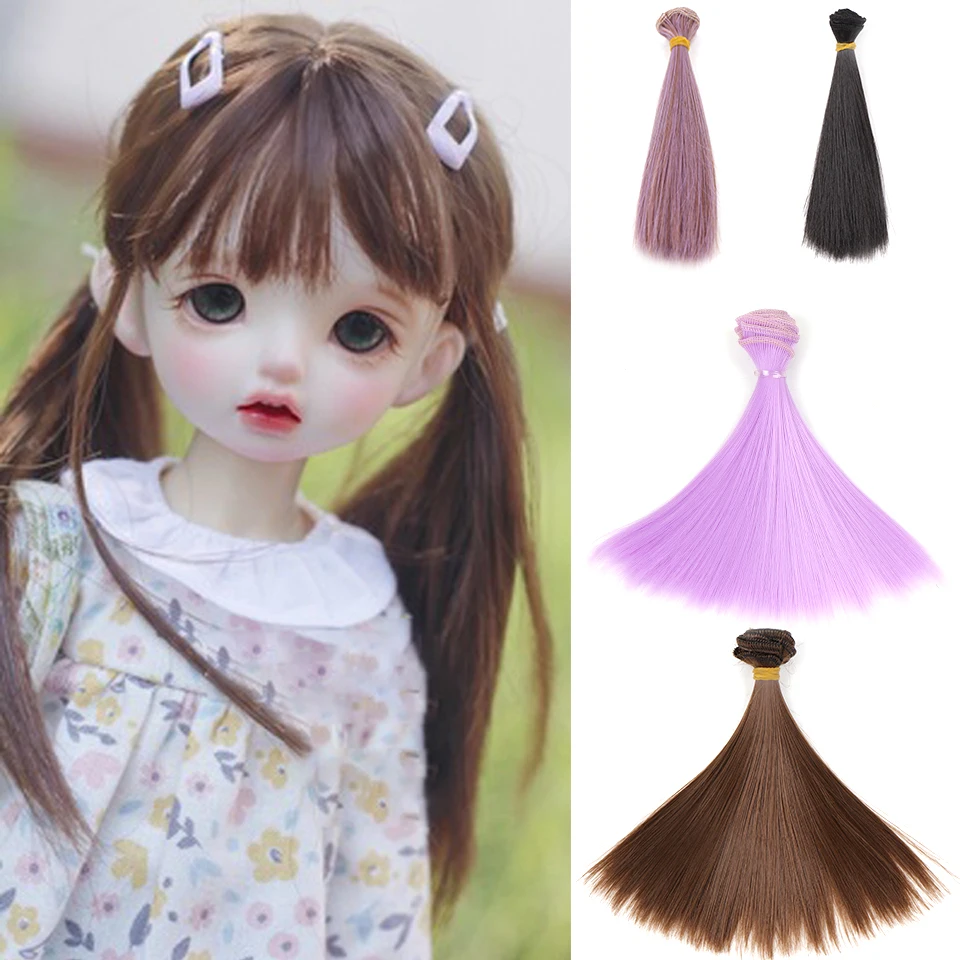 Synthetic BJD Doll Hair Straight Smooth And Supple 17cm x 100cm Hair Black Pink White Recommended 1/4 et 1/6 Doll Baby
Synthetic BJD Doll Hair Straight Smooth And Supple 17cm x 100cm Hair Black Pink White Recommended 1/4 et 1/6 Doll Baby