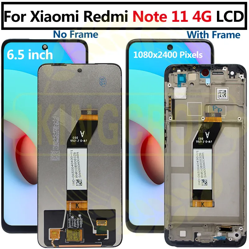 ЖК-дисплей для Xiaomi Redmi Note 11 4G 21121119SC дисплей с сенсорным экраном и дигитайзером