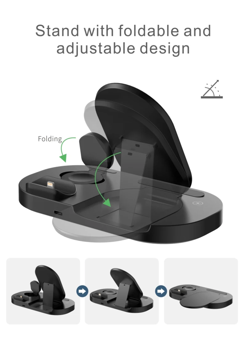 15W Qi Wireless Charger 3 In 1 Fast Charging Station For Apple Watch 6 5 4 3 2 IPhone 12 11 XS XR X 8 Airpods Pro Stand Pad
15W Qi Wireless Charger 3 In 1 Fast Charging Station For Apple Watch 6 5 4 3 2 IPhone 12 11 XS XR X 8 Airpods Pro Stand Pad