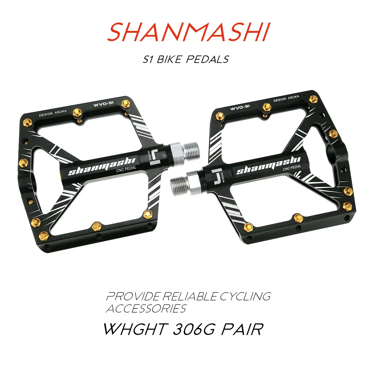 Yamamas S1 mountain bike pedal 4 bearing bike Perrin foot aluminum alloy pedal lubrication lightweight
Yamamas S1 mountain bike pedal 4 bearing bike Perrin foot aluminum alloy pedal lubrication lightweight