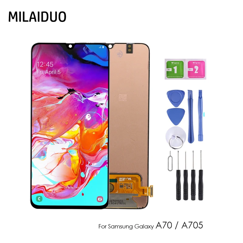 6.7'' OLED/TFT Display For Samsung Galaxy A70 2019 A705 A705F SM-A705F LCD Display Touch Screen Digitizer Assembly Replacement
6.7'' OLED/TFT Display For Samsung Galaxy A70 2019 A705 A705F SM-A705F LCD Display Touch Screen Digitizer Assembly Replacement
