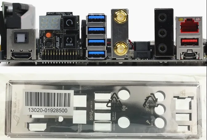 Новая защитная задняя панель материнской платы I/O для MAXIMUS VIII IMPACT just shield, бесплатная доставка
Новая защитная задняя панель материнской платы I/O для MAXIMUS VIII IMPACT just shield, бесплатная доставка