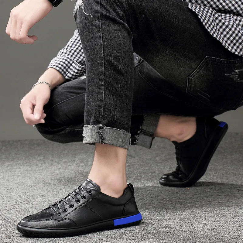 Fashion Flats Shoes Black Korean British Men Shoes Four Season Genuine Leather Breathable Flat 38-45 Business Casual Shoes Men *
Fashion Flats Shoes Black Korean British Men Shoes Four Season Genuine Leather Breathable Flat 38-45 Business Casual Shoes Men *