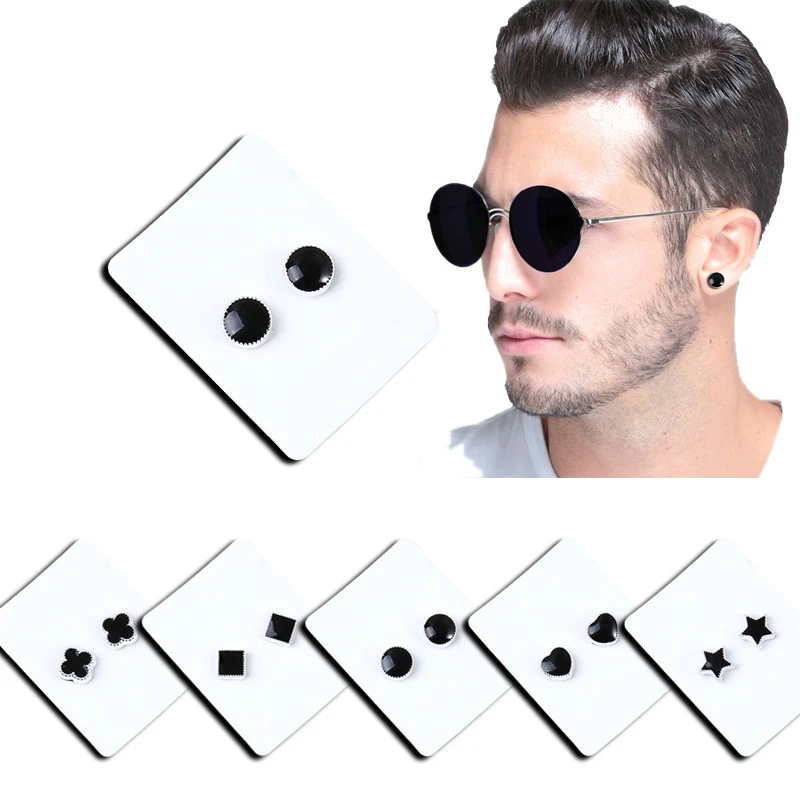 Black Enamel Love Heart Star Round Magnet Earring Men's Without Piercing Magnetic Rock Punk Earring Hip Hop Fashion Jewelry 1pcs
Black Enamel Love Heart Star Round Magnet Earring Men's Without Piercing Magnetic Rock Punk Earring Hip Hop Fashion Jewelry 1pcs
