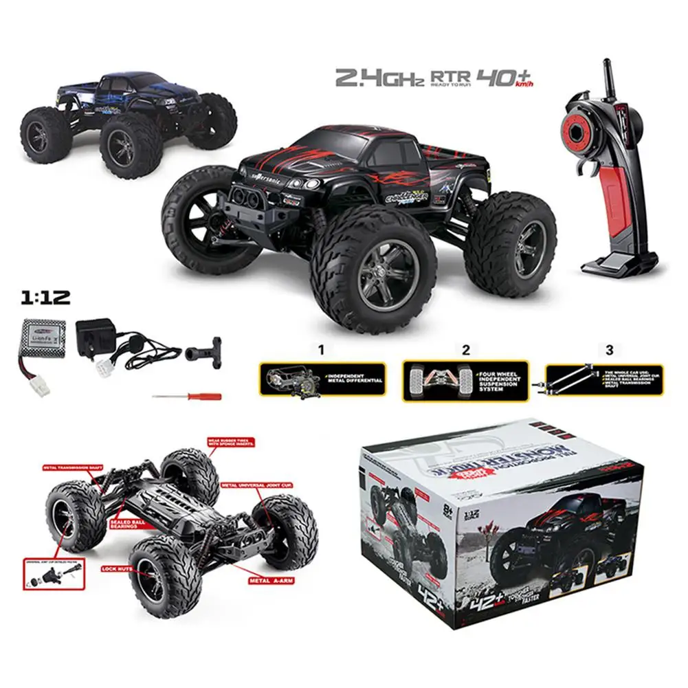 

Xinlehong 9115 2.4GHz 2WD 1/12 40km/h Electric RTR High Speed RC Car SUV Vehicle Model Radio Remote Control Vehicle Cars Truck