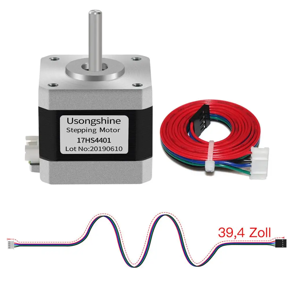 5pc 4-lead Nema17 Stepper Motor 42 motor CE certification Nema 17 motor 42BYGH 1.5A 17HS4401 for Ender 3 CR10 3D Printer CNC XYZ