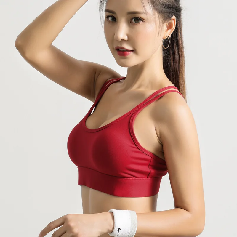 New Arrival Woman Sports Bralette Cross Back Breathable Padded Camisole Stretchy Shock Proof Running Fitness Gym Push Up Bra
New Arrival Woman Sports Bralette Cross Back Breathable Padded Camisole Stretchy Shock Proof Running Fitness Gym Push Up Bra