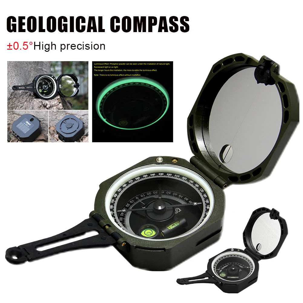 Professional Geological Compass Clinometer Lightweight Outdoor Survival Pocket Military Compass for Measuring Slope Distance
Professional Geological Compass Clinometer Lightweight Outdoor Survival Pocket Military Compass for Measuring Slope Distance