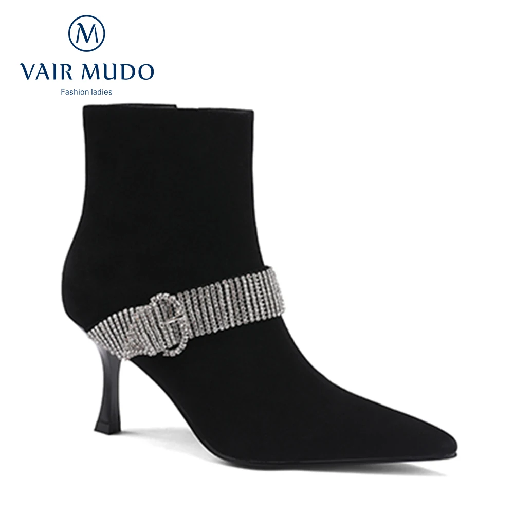 Women Shoes Spring Ankle Ladies Boots Rhinestones Sexy Black Genuine Leather Shoes Ladies Stilettos Fashion Women Shoes DX211L
Women Shoes Spring Ankle Ladies Boots Rhinestones Sexy Black Genuine Leather Shoes Ladies Stilettos Fashion Women Shoes DX211L