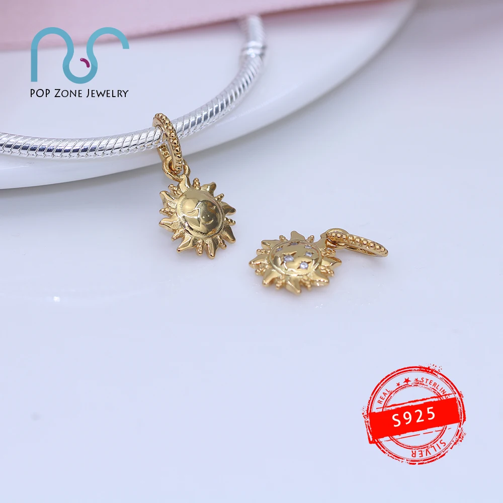 Fit Original Pandora Charm Bracelets Shining Sun Dangle Charm Golden 18k Gold Plated Alloy Fine Beads DIY Fashion New Jewelry
Fit Original Pandora Charm Bracelets Shining Sun Dangle Charm Golden 18k Gold Plated Alloy Fine Beads DIY Fashion New Jewelry
