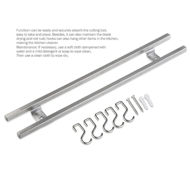 Knife Bags for Chefs Wall-mounted Magnetic Double Bar Knife Rack for Kitchen Knives Utensils Knife Bags for Chefs Kitchen
Knife Bags for Chefs Wall-mounted Magnetic Double Bar Knife Rack for Kitchen Knives Utensils Knife Bags for Chefs Kitchen