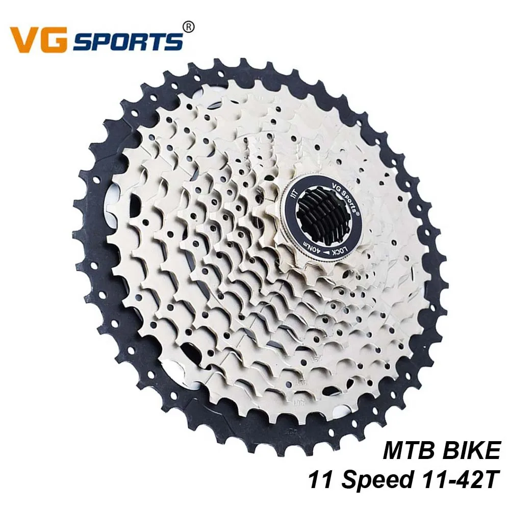 VG Sports Bicycle Cassette MTB Sprocket Flywheel 11 Speed 11-42T Freewheel Bike Flywheel For Mountain Bike Compatible Shimano
VG Sports Bicycle Cassette MTB Sprocket Flywheel 11 Speed 11-42T Freewheel Bike Flywheel For Mountain Bike Compatible Shimano