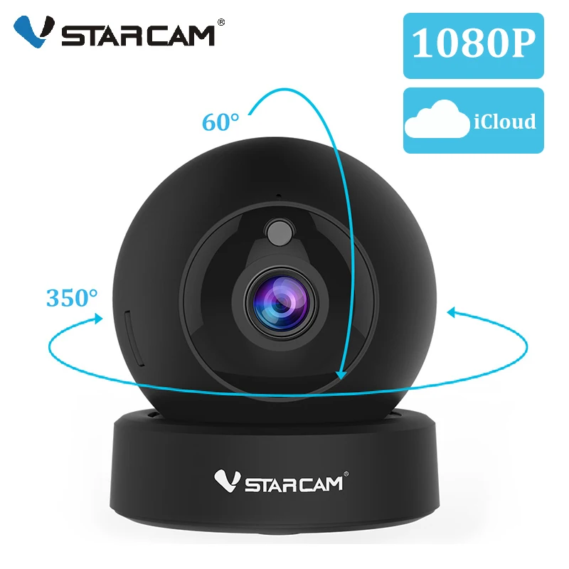 

Купольная мини-камера видеонаблюдения Vstarcam, 1080P, 2 Мп, G43S, беспроводная, Wi-Fi, PTZ-камера, ИК, ночное видение