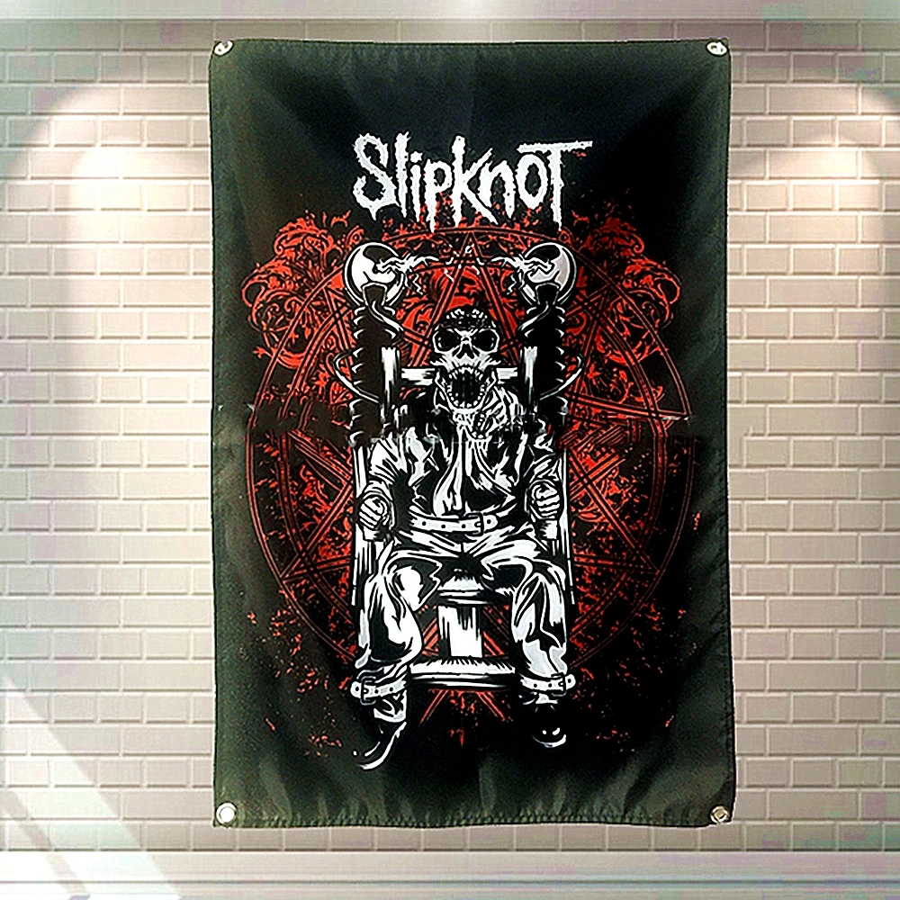 

Rock Band Hip Hop Heavy Metal Regga Poster Bedroom Bar Cafe Home Decor Wall Art Hanging Flag Banner Tapestry Cloth Printing F7