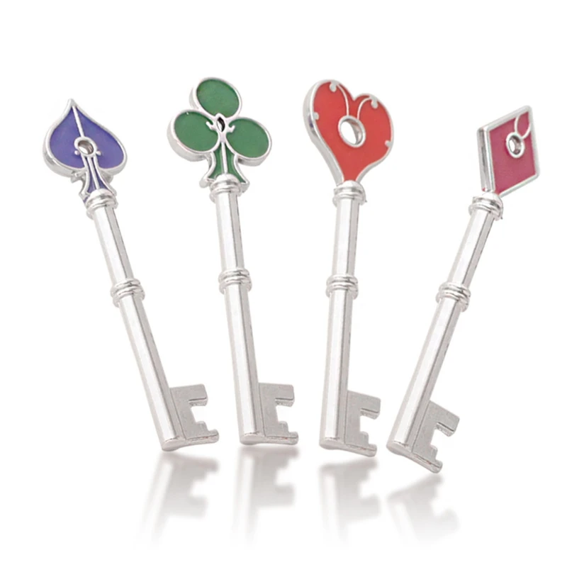 4 Pcs Game Residents Evils Keychain Set RPD Square Plum Heart Key Police Playing Cards Badge Pendants Cosplay Keyrings
4 Pcs Game Residents Evils Keychain Set RPD Square Plum Heart Key Police Playing Cards Badge Pendants Cosplay Keyrings