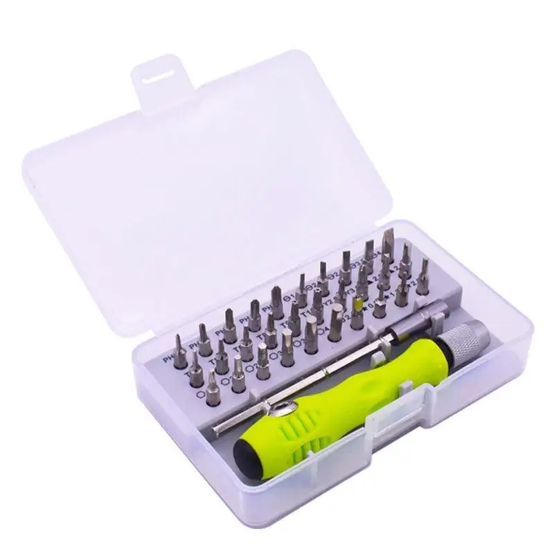 32 In 1 Screwdriver Set Green Silvery Steel Non-Slip Handle Hand Tool Set For Digital Products
32 In 1 Screwdriver Set Green Silvery Steel Non-Slip Handle Hand Tool Set For Digital Products