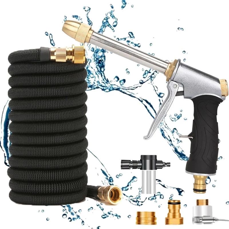 Hot sale car wash high pressure water gun magic retractable garden hose watering household electroplating water gun hose set
Hot sale car wash high pressure water gun magic retractable garden hose watering household electroplating water gun hose set