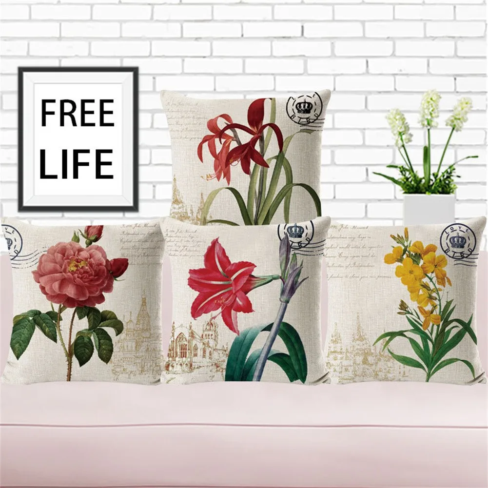 45cmX45cm Spring Retro Colorful Flowers Pillows Floral Cushion Pillowcase For Home Decorative Decoration Sofa Cushions
45cmX45cm Spring Retro Colorful Flowers Pillows Floral Cushion Pillowcase For Home Decorative Decoration Sofa Cushions