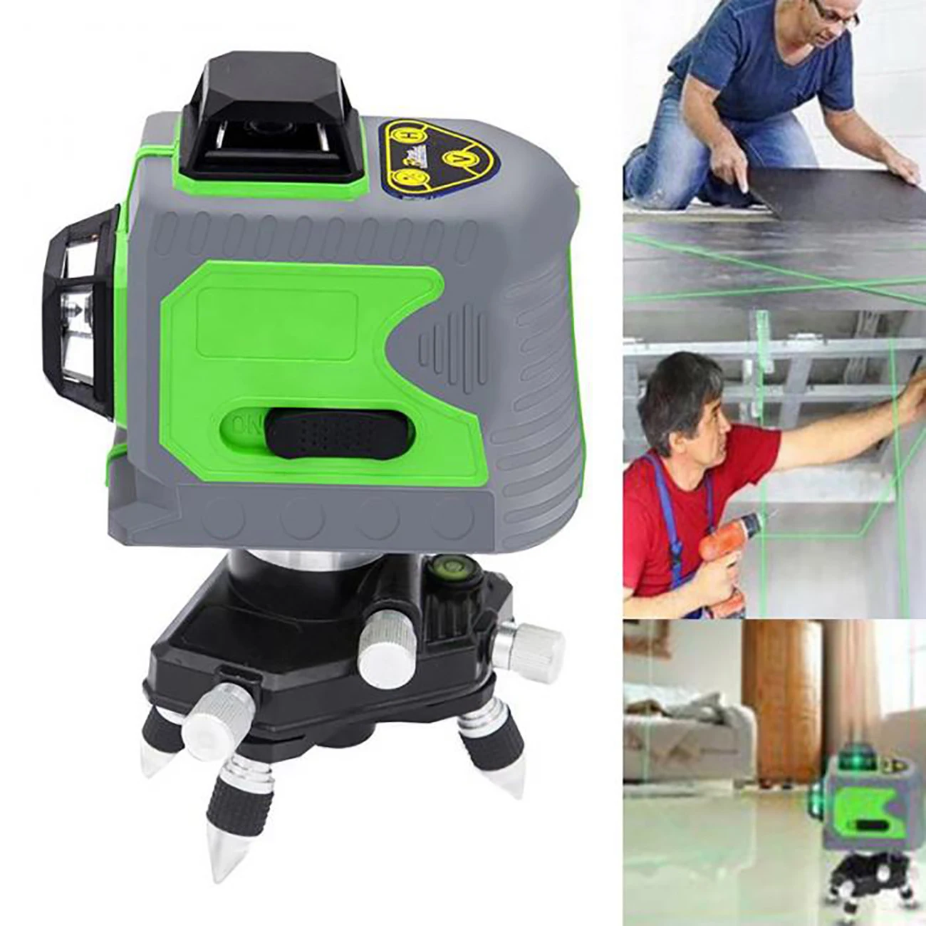 3D 12 Lines Laser Level Self-Leveling 360 Horizontal Vertical Cross Laser Level Indoor Outdoor Rotary Measure Cross US/EU Plug
3D 12 Lines Laser Level Self-Leveling 360 Horizontal Vertical Cross Laser Level Indoor Outdoor Rotary Measure Cross US/EU Plug