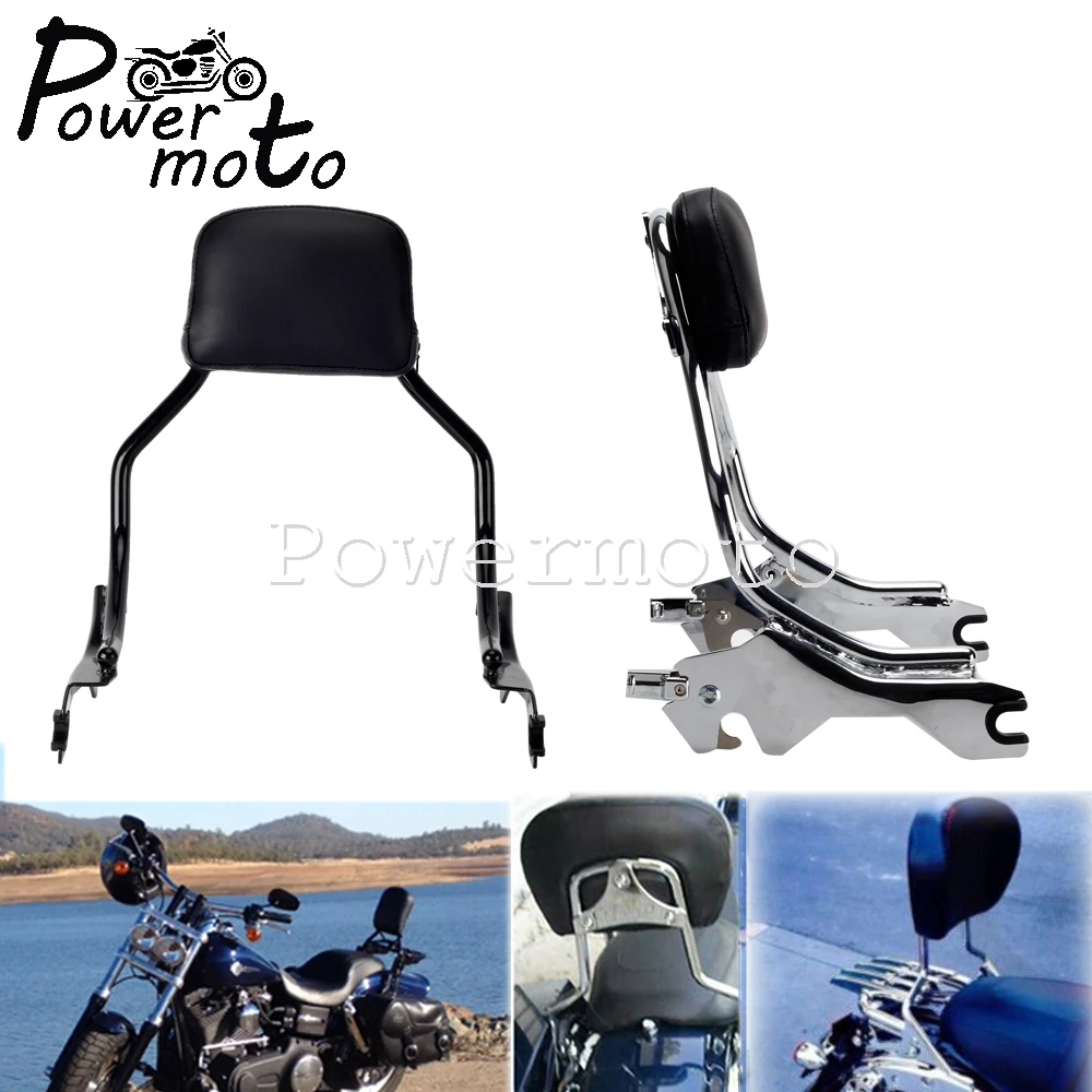 Chrome Black Motorcycle Detachable Short Rear Upright Passenger Sissy Bar Backrest Pad For Harley Fat Bob 114 FXFBS FXFB 2018-21
Chrome Black Motorcycle Detachable Short Rear Upright Passenger Sissy Bar Backrest Pad For Harley Fat Bob 114 FXFBS FXFB 2018-21