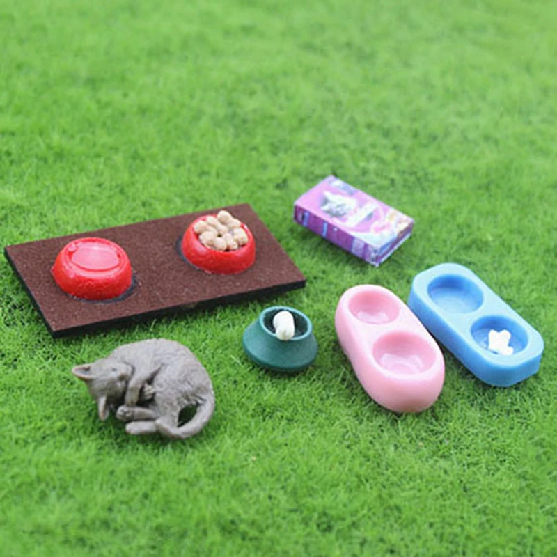 1PC Food Bowl Cat Dog Food Container Mini Resin Pet For 1/6 1/12 Dollhouse Pretend Furniture Toy Gift For Children 
1PC Food Bowl Cat Dog Food Container Mini Resin Pet For 1/6 1/12 Dollhouse Pretend Furniture Toy Gift For Children
