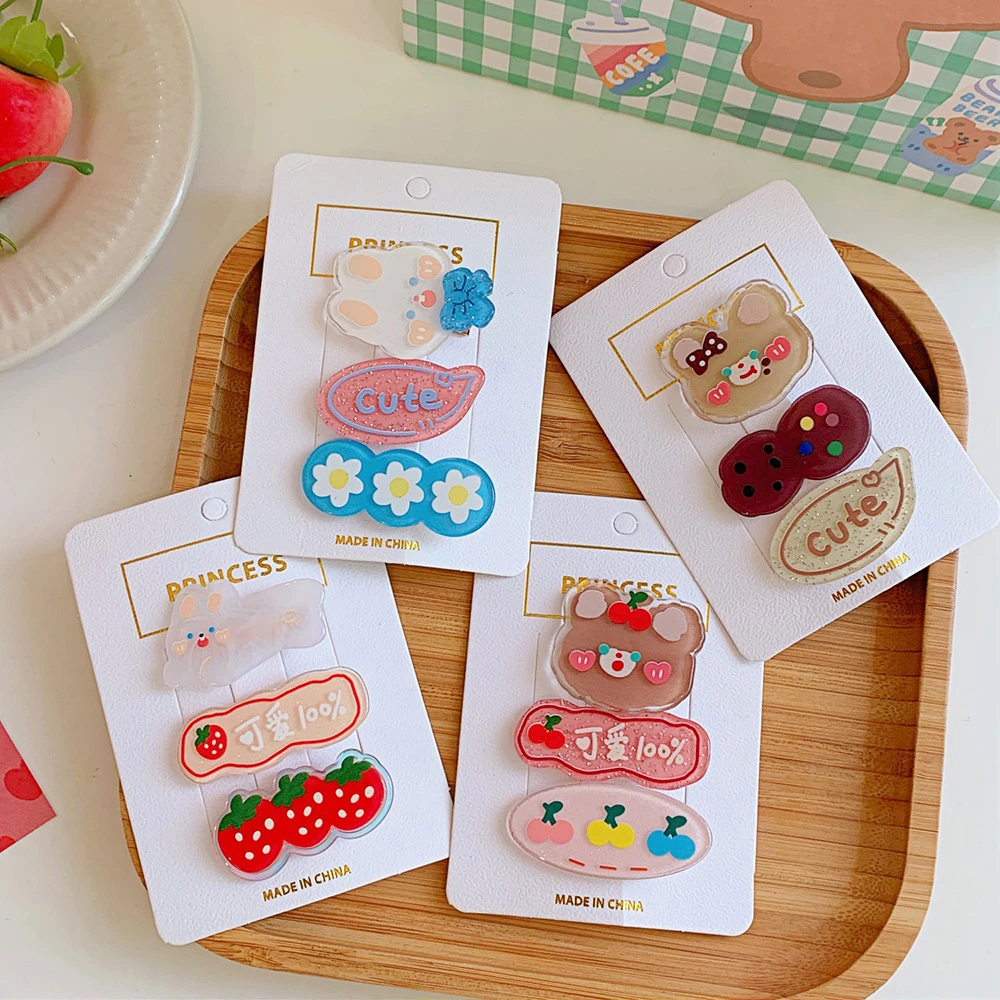 3Pcs/set Korea New Design Young Girl Cute Hair Clip Women Headwear Lovely Cartoon Hairpin Side Bangs Barrettes Hair Accessories
3Pcs/set Korea New Design Young Girl Cute Hair Clip Women Headwear Lovely Cartoon Hairpin Side Bangs Barrettes Hair Accessories