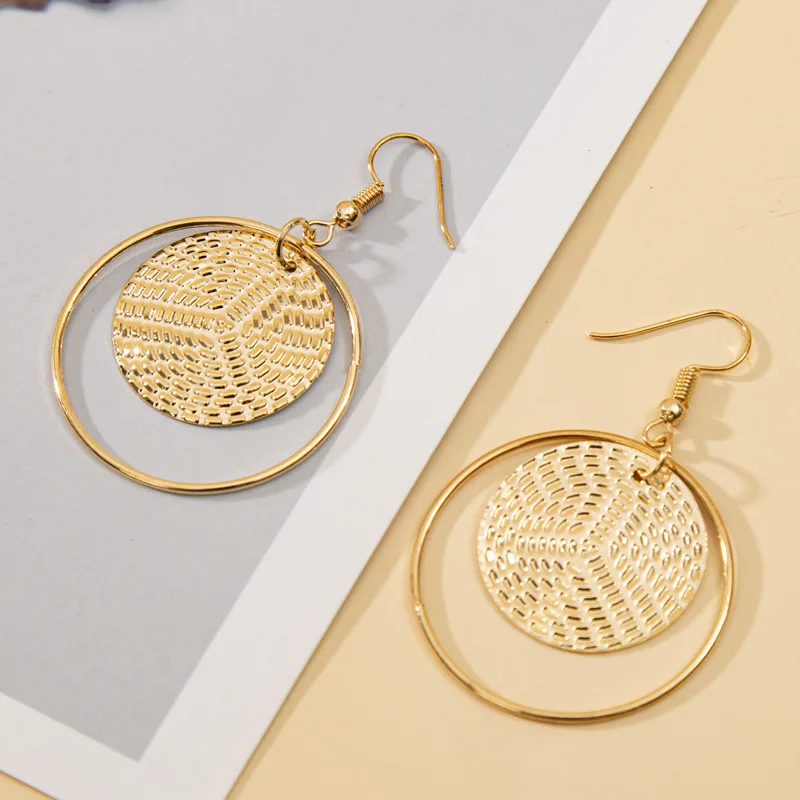 New Fashion Round Dangle Drop Earrings for Women Geometric Round Irregular Gold Earring Wedding 2021 Jewelry Gift for Girl
New Fashion Round Dangle Drop Earrings for Women Geometric Round Irregular Gold Earring Wedding 2021 Jewelry Gift for Girl