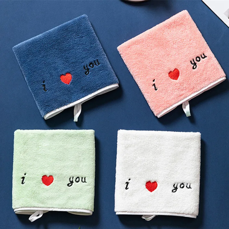1Pc 34x34cm Soft Coral Fleece I Love You Embroidery Absorbent Square Face Towel Wedding Party Gift
1Pc 34x34cm Soft Coral Fleece I Love You Embroidery Absorbent Square Face Towel Wedding Party Gift