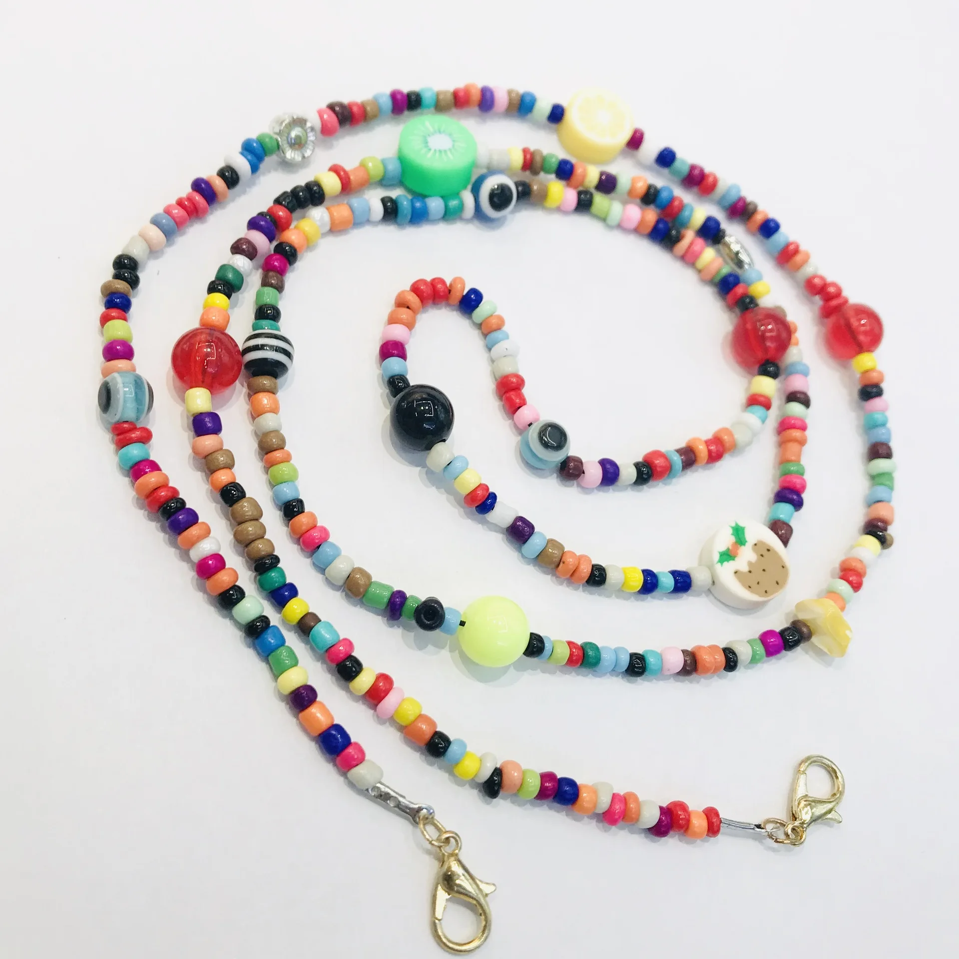 New bead mask rope woven mask lanyard fashion Glasses Chains Beads Necklace Strap Non-slip Eyeglass Rope Holder Sunglasses Chain
New bead mask rope woven mask lanyard fashion Glasses Chains Beads Necklace Strap Non-slip Eyeglass Rope Holder Sunglasses Chain