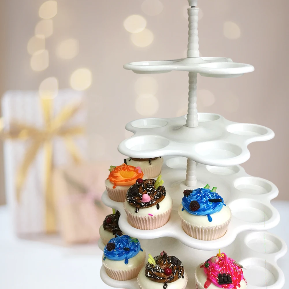 5 Tier Home Kitchen Dessert Tower Cupcake Display Stand Birthday Cake Rack Plastic Afternoon Tea Wedding Party Bakeware Reusable
5 Tier Home Kitchen Dessert Tower Cupcake Display Stand Birthday Cake Rack Plastic Afternoon Tea Wedding Party Bakeware Reusable