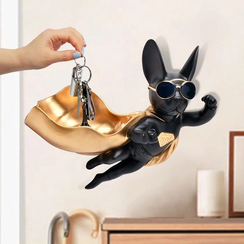 WU CHEN LONG Wall Decor Art Dog Statue Animal Figurine Sculpture Resin Art&Craft Candy Dish Key Storage Box Home Decoration R890
WU CHEN LONG Wall Decor Art Dog Statue Animal Figurine Sculpture Resin Art&Craft Candy Dish Key Storage Box Home Decoration R890