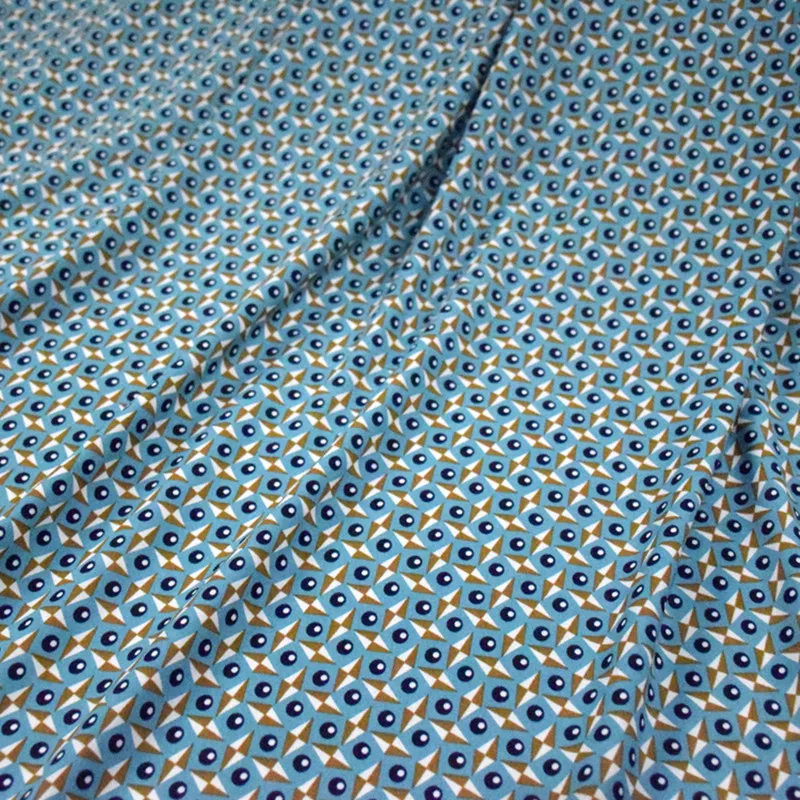Half meter geometric plaid round dot print lake blue chiffon fabric for garment dress no transparent T843
Half meter geometric plaid round dot print lake blue chiffon fabric for garment dress no transparent T843