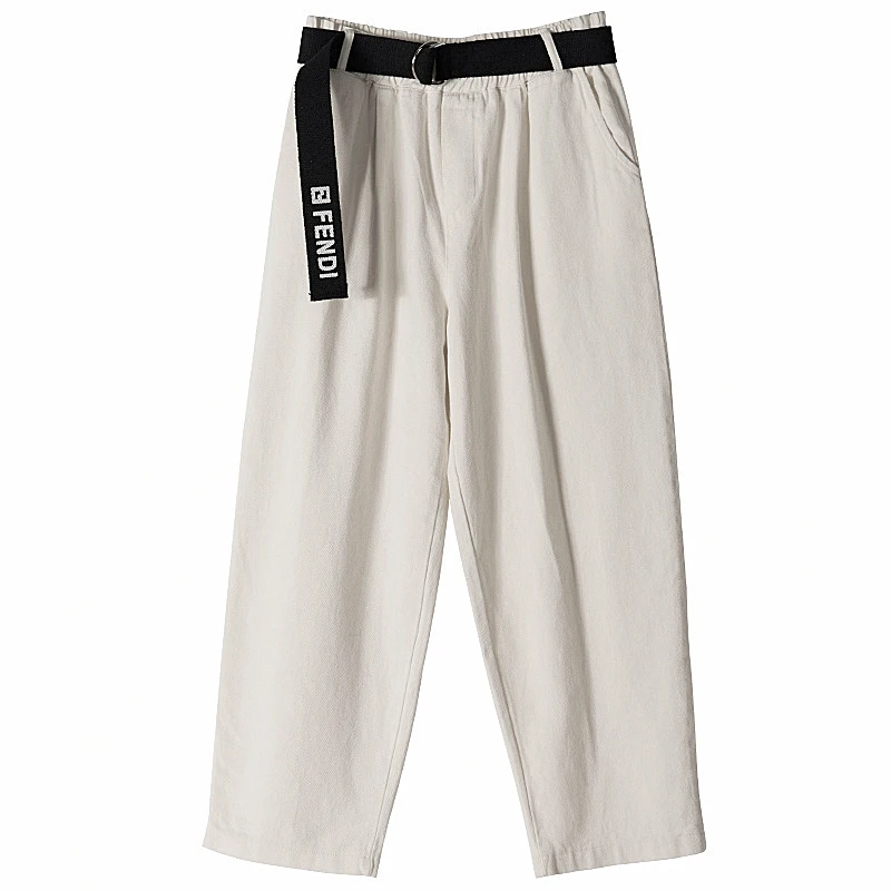 ZSRS High waist leisure and relaxed fall dress new style Hallen thin radish pants rice white overalls pants
ZSRS High waist leisure and relaxed fall dress new style Hallen thin radish pants rice white overalls pants