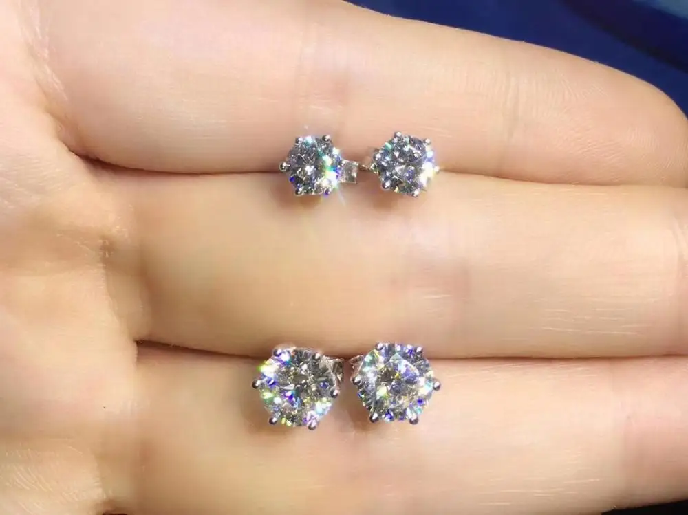 TE001 Free Shipping!White Gold color 6 Prongs 0.5-2 carat Round Brilliant Cut Grade sona Simulated Gem Stud Earring for women
TE001 Free Shipping!White Gold color 6 Prongs 0.5-2 carat Round Brilliant Cut Grade sona Simulated Gem Stud Earring for women