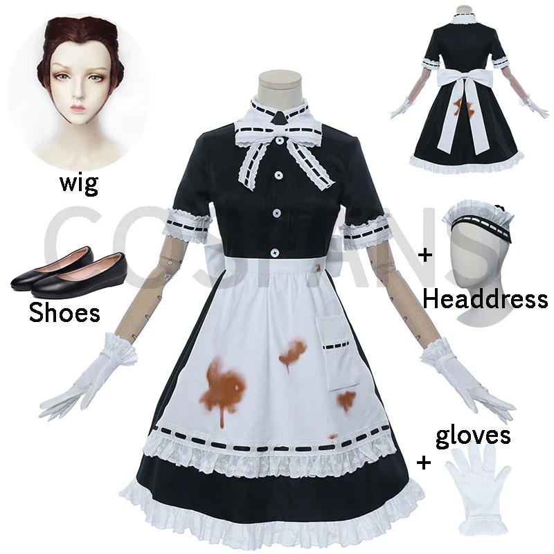 Game Identity V Cosplay Doctor Emily Dale Maid Dress Costume Halloween Carnival Costumes For Women Girl Wigs and shoes gloves
Game Identity V Cosplay Doctor Emily Dale Maid Dress Costume Halloween Carnival Costumes For Women Girl Wigs and shoes gloves
